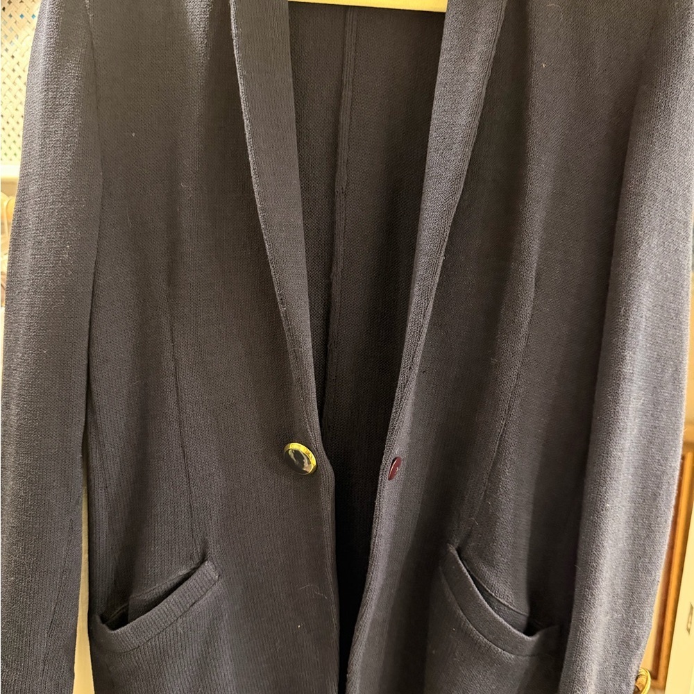 St. John Elegant Vintage Navy Blazer